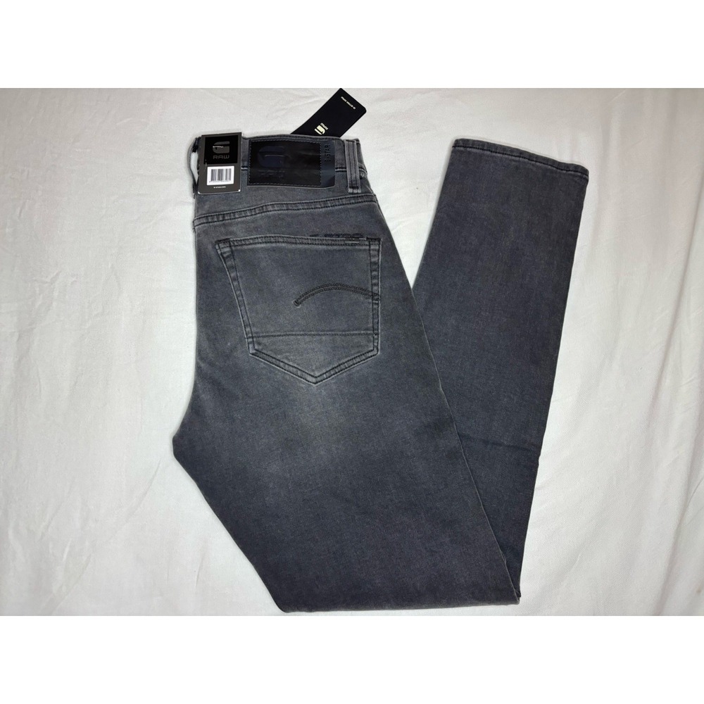 G-Star‎ Raw 3301 Slim Faded Blade Gray Men's Stretch Jean Size 28x30 NWT $180